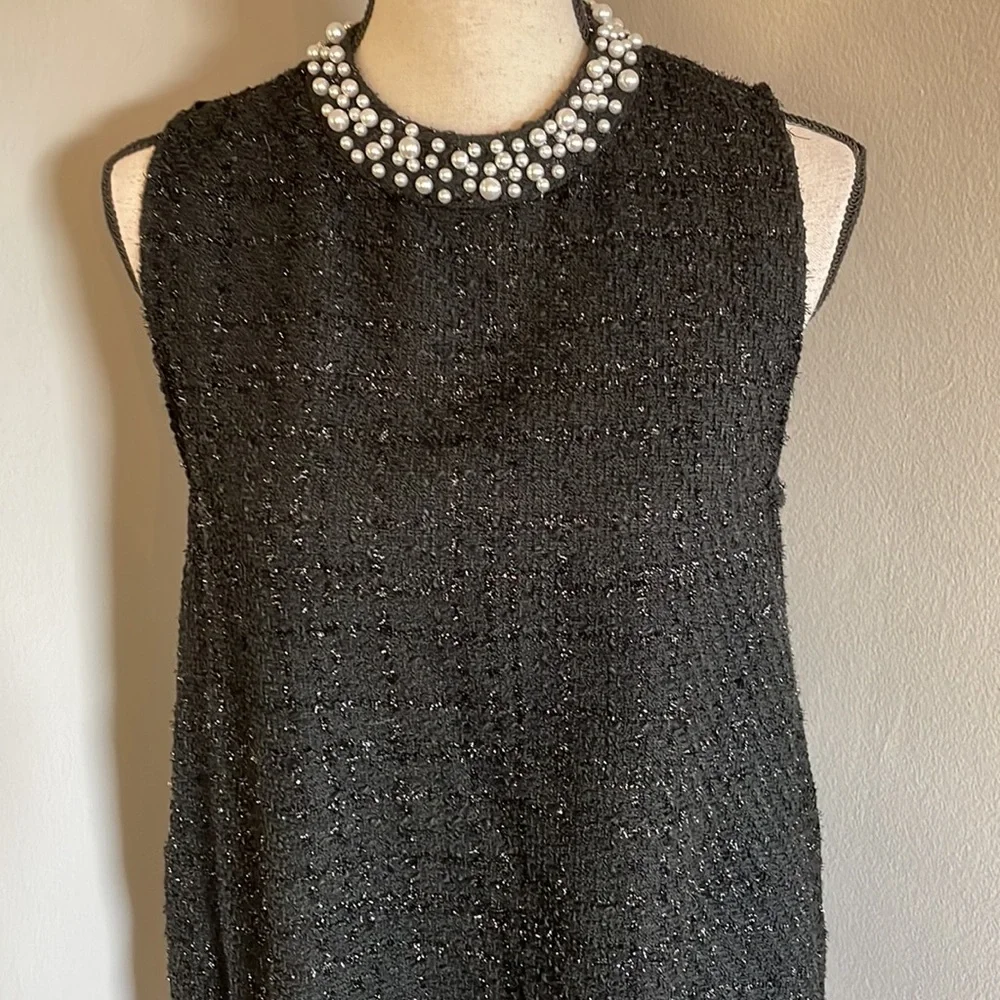 Gracia tweed dress with pearls - Picture 2 of 8